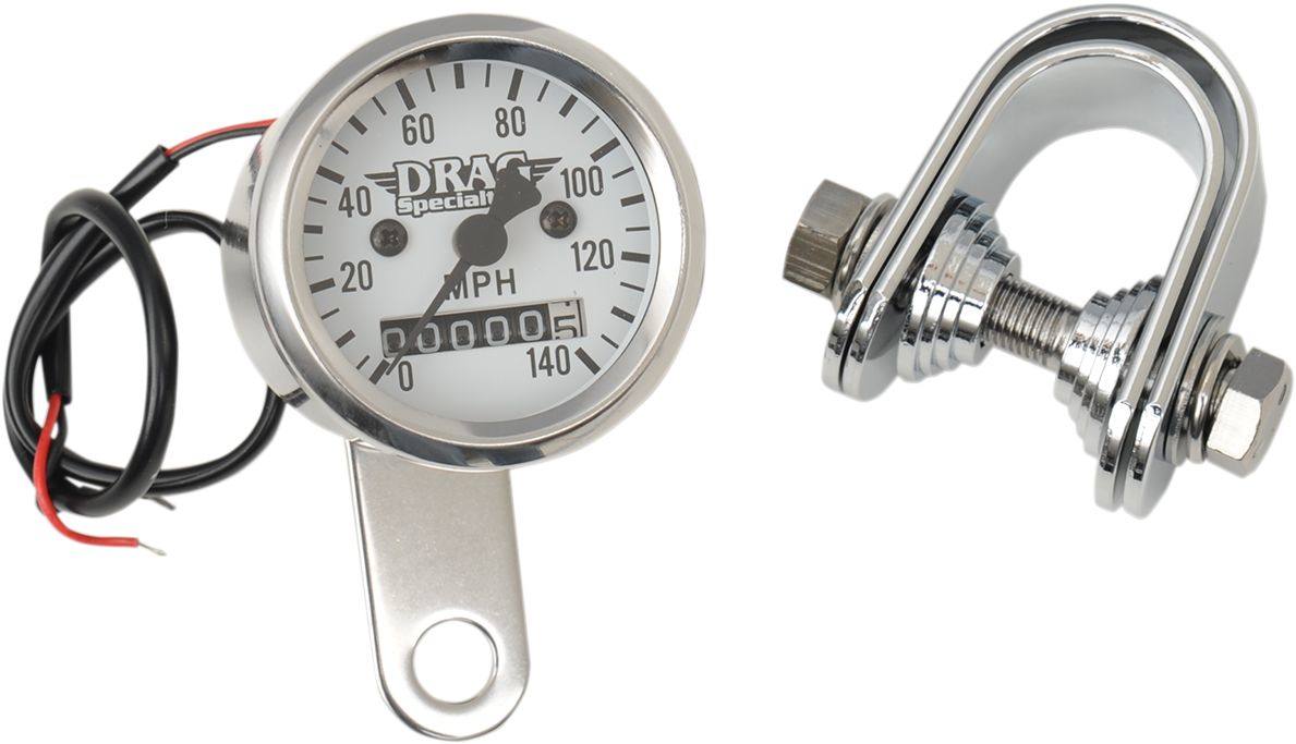Drag Specialties ドラッグスペシャリティーズ 1 7/8' 2-1 スピードメーター ホワイト 【1 SPEED-O WHITE [7805-6842]】 メーター・インジケーター関係 電装系｜ウェビック　店