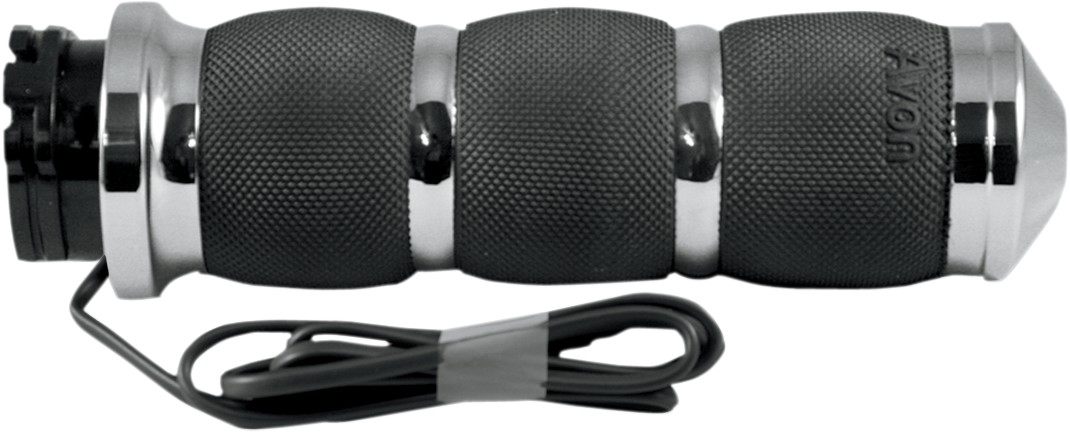 AVON GRIPS エイボングリップス グリップ エアクッション式 クロームヒーテッド 【GRIP AIR CUSH CHR HEATED】 HARLEY-DAVIDSON ハーレーダビッドソン グリップヒーター