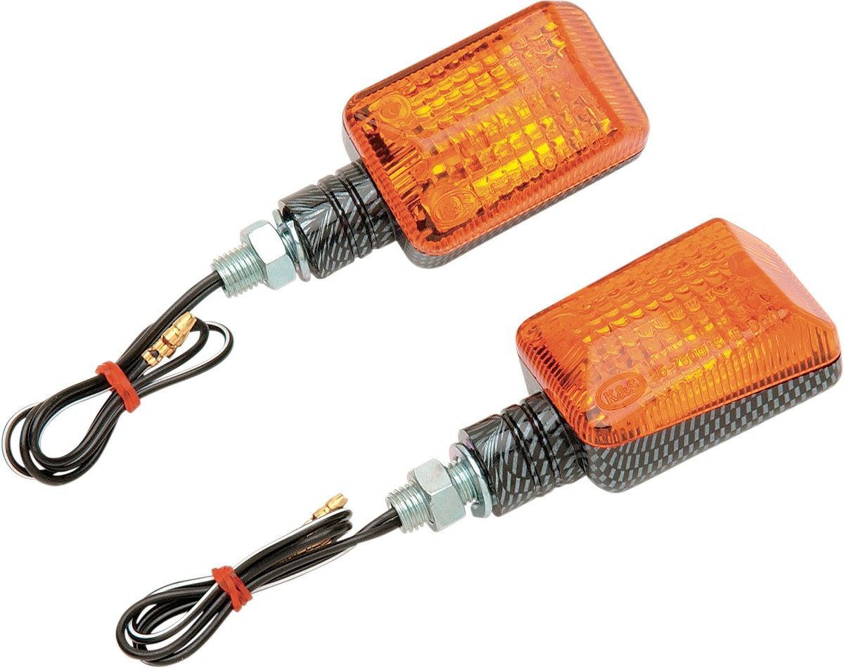 K&S TECHNOLOGIES ケイアンドエステクノロジーズ ミニストーク ドットカーボンファイバー 【MINI-STALK DOT CARB FIB [25-7501]】 ウインカー 灯火類 電装系