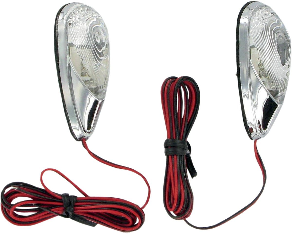 K&S TECHNOLOGIES ケイアンドエステクノロジーズ ミニフラッシュマウントボルト付き クローム/レッド 【MINI FLSHMNT W/BLT CHR/RD [25-9501B]】 ウインカー 灯火類 電装系