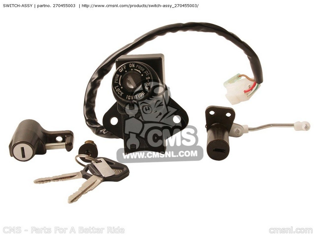 CMS シーエムエス SWITCH-ASSY EX250F17 NINJA 250R 2003 USA CALIFORNIA EX250F18 2004 EX250F7F 2007 KAWASAKI カワサキ スイッチ スイッチ・ハーネス関係 電装系