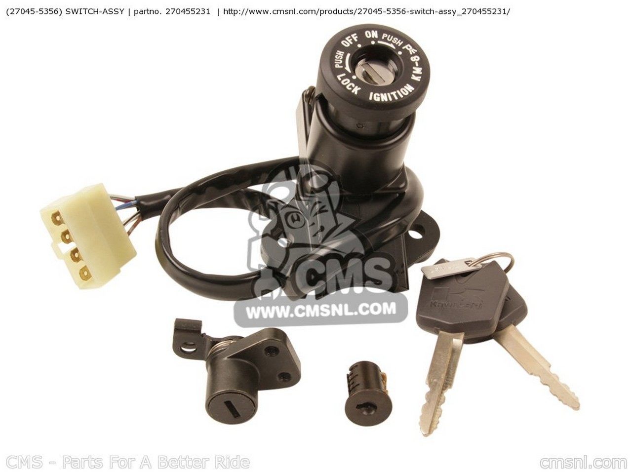 CMS シーエムエス (270455356) SWITCH-ASSY EX650A6F NINJA 650R 2006 USA CALIFORNIA CANADA ZX1200B3 ZX12R ZX1200B4 KAWASAKI カワサキ スイッチ スイッチ・ハーネス関係 電装系 71,496円