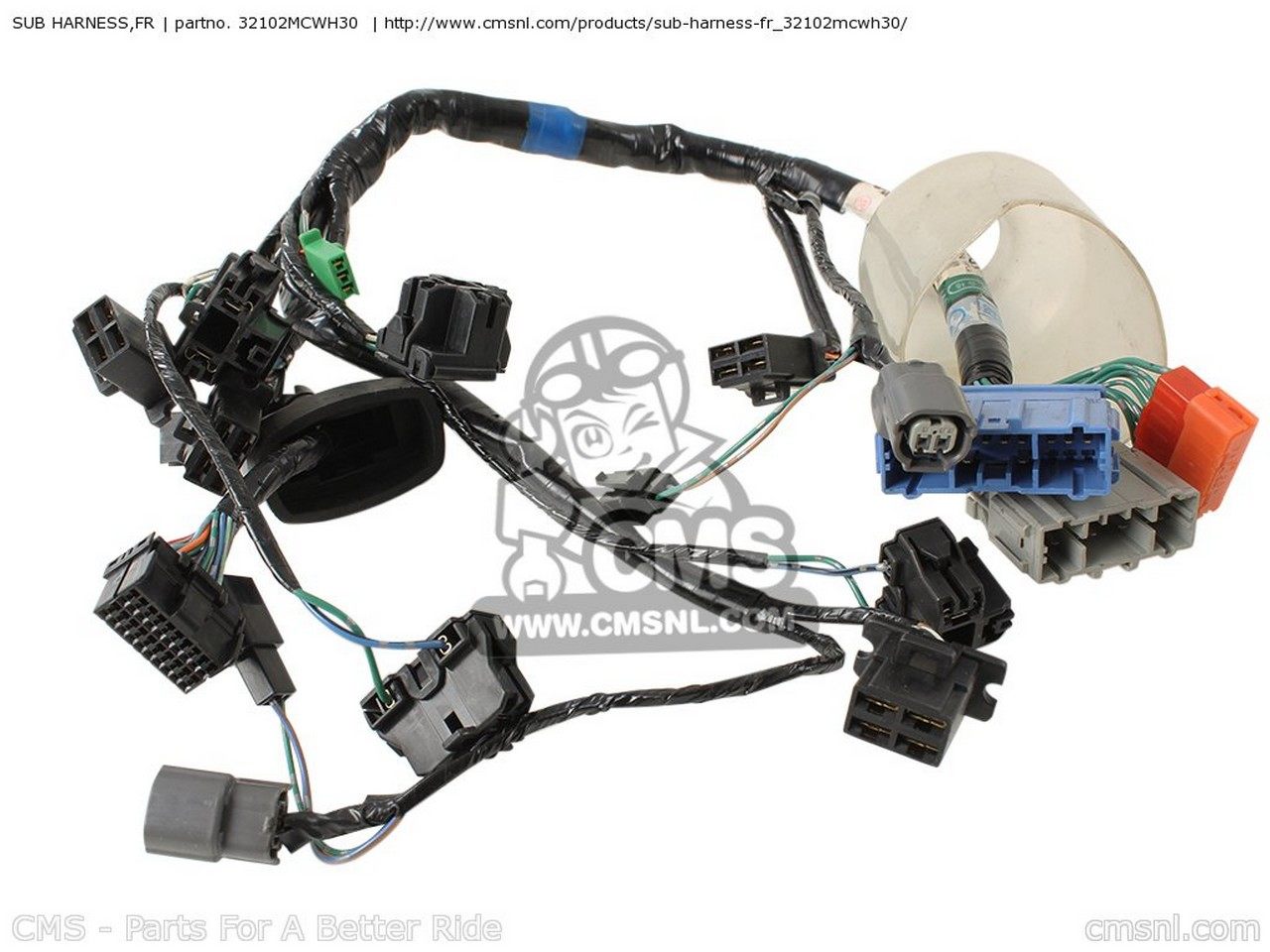 CMS シーエムエス SUB HARNESS，FR VFR800 6 AUSTRALIA ENGLAND EUROPEAN DIRECT SALES FRANCE / CMF IRELAND 8 TWO 9 MK MME TYPE 2 ENGLAN DMK 3 4 VFR800A ABS HONDA ホンダ メインハーネス スイッチ・ハーネス関係 電装系｜ウェビック　店