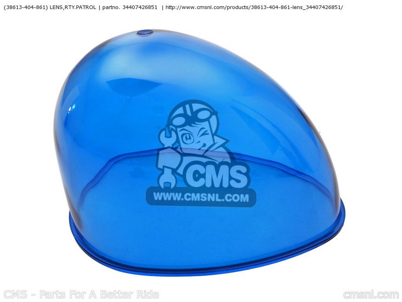 CMS シーエムエス (38613404861) LENS,RTY.PATROL CB250P 2004 4 HONG KONG / PLR SS CB650PZ 426 CBX750P2 2001 1 GENERAL EXPORT TYPE 6 KPH PLB HONDA ホンダ その他灯火類 灯火類 電装系