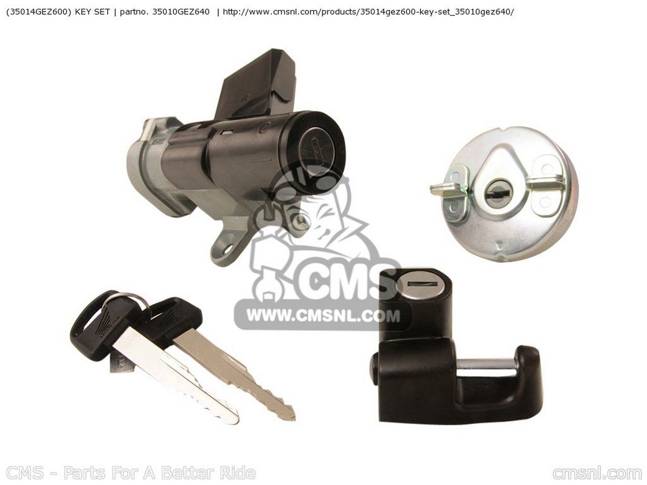 CMS シーエムエス (35014-GEZ-601) KEY SET NPS50 ZOOMER 5 EUROPEAN DIRECT SALES / KPH HONDA ホンダ スイッチ スイッチ・ハーネス関係 電装系