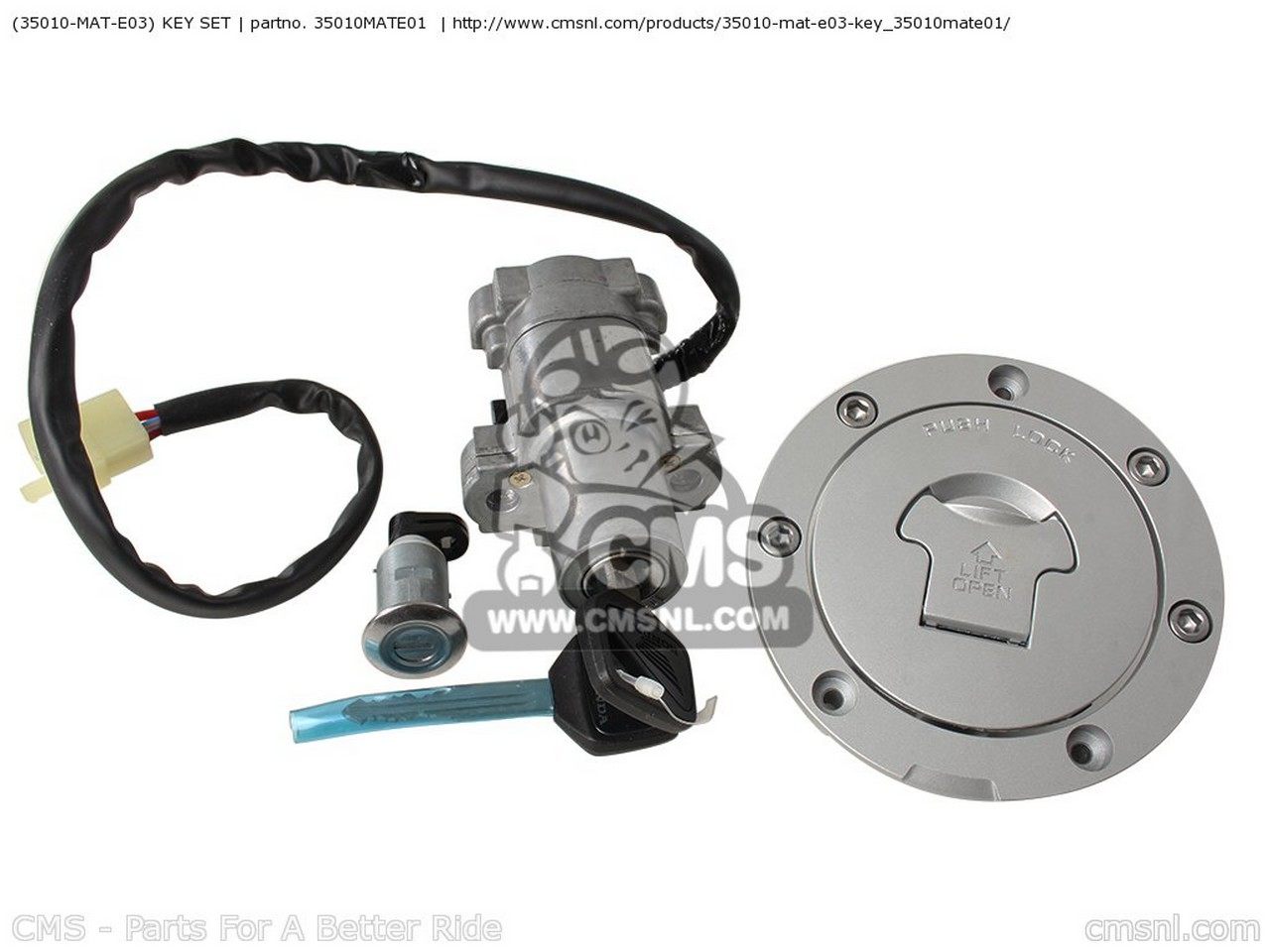 CMS シーエムエス (35010-MAT-E04) KEY SET CBR1100XX SUPERBLACKBIRD Y ENGLAND / MKH EUROPEAN DIRECT SALES KPH FRANCE GERMANY SWEDEN SWITZERLAND 1 AUSTRALIA 2 3 4 ASV TYPE EURO T EUROPE 5 TWO CMF IRELAND HONDA ホンダ スイッチ スイッチ・ハーネス関係 電装系