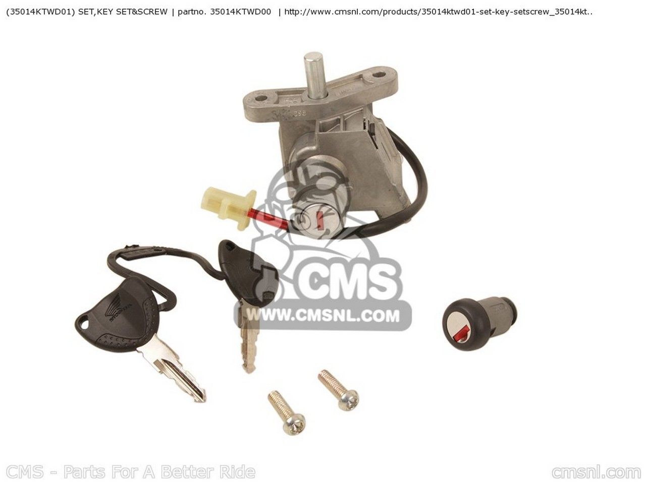CMS シーエムエス (35014-KTW-D01) SET，KEY SET&SCREW SH300 2007 7 FRANCE / CMF 2F 2008 8 EUROPEAN DIRECT SALES 3ED 2009 9 ENGLAND MKH TBX 2010 A 2011 B SH300A ABS 2E SH300A9 SH300AA SH300AB SH300AR SPC SH300ARA SH300R SH300R9 SH300RA HONDA ホンダ スイッチ