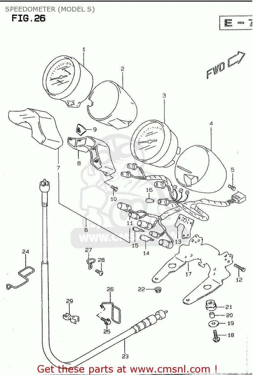 CMS シーエムエス (34110-26E21) SPEEDOMETER (MILE/KILO) GSF600 1995 S E02 E04 E18 E22 E25 E34 1996 T E17 1997 V / P37 1998 W 1999 X GSF600S E24 BANDIT USA E03 GSF600S1998 GSF600SU GERMANY SUZUKI スズキ スピードメーター メーター・インジケーター関係 電装系|ウェビック 店
