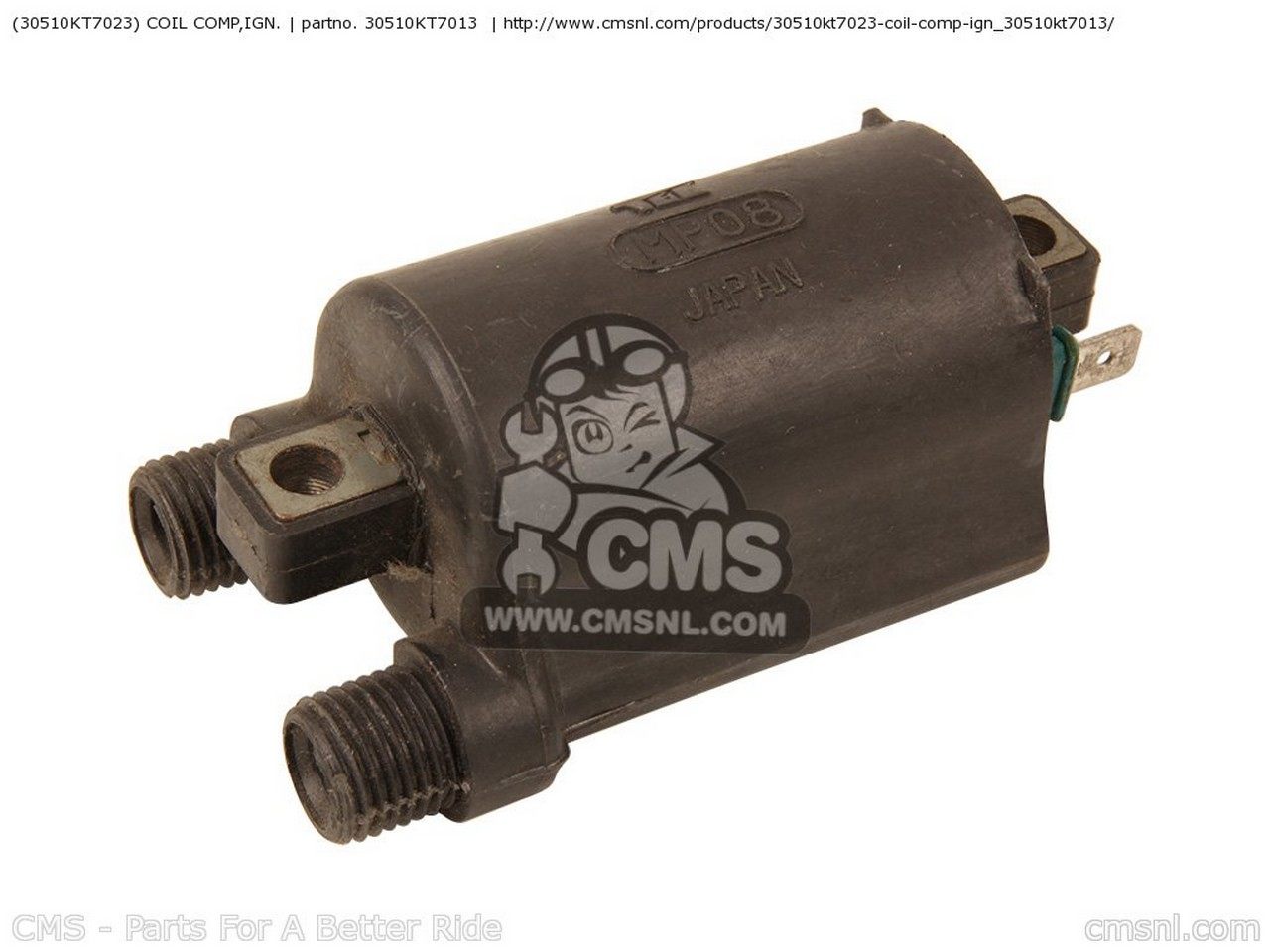 CMS シーエムエス (30510-KT7-023) COIL COMP,IGN. CB400F 1990 L USA CB1 1989 K HONDA ホンダ イグニッションコイル 点火系 エンジン|ウェビック 店