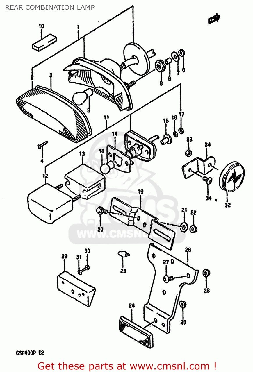 CMS シーエムエス LAMP ASSY,LICENSE GSF400 1991 M E02 E04 E16 E21 E22 E24 E25 E34 E53 1992 N E30 1993 P SUZUKI スズキ その他灯火類 灯火類 電装系