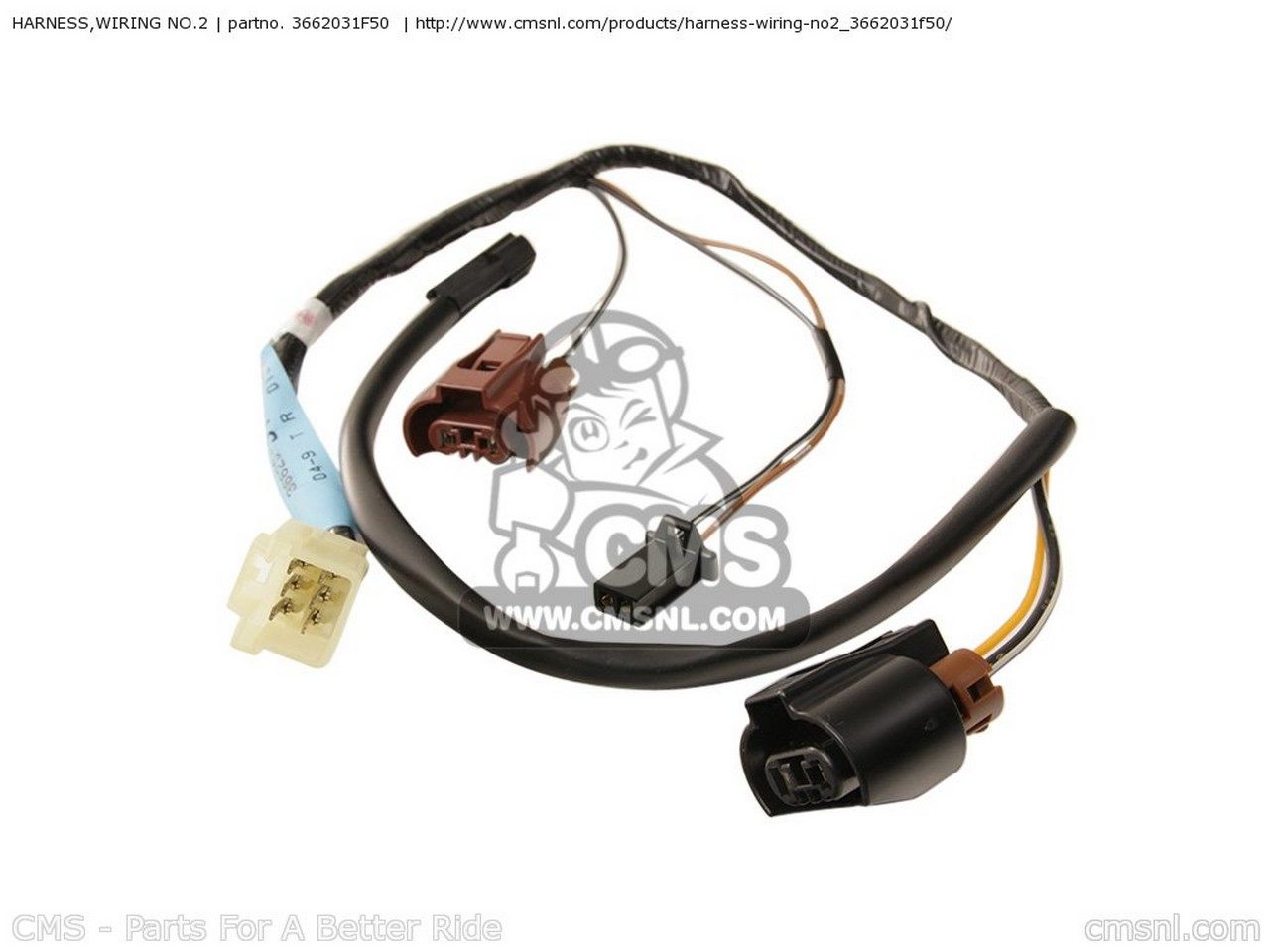 CMS シーエムエス HARNESS，WIRING NO.2 GSF600S BANDIT 2000 Y USA E03 2001 K1 2002 K2 2003 K3 SUZUKI スズキ メインハーネス スイッチ・ハーネス関係 電装系｜ウェビック　店