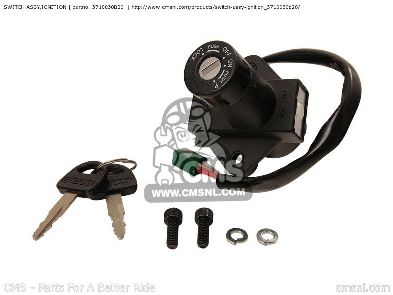 CMS シーエムエス SWITCH ASSY，IGNITION GS450L 1985 F USA E03 1986 G 1987 H 1988 J SUZUKI スズキ スイッチ スイッチ・ハーネス関係 電装系