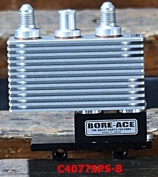 BORE ACE ボアエース オイルクーラー SR400 SR500 YAMAHA ヤマハ 冷却関連 エンジン カラー:本体 シルバー、ステー ブラック|ウェビック 店