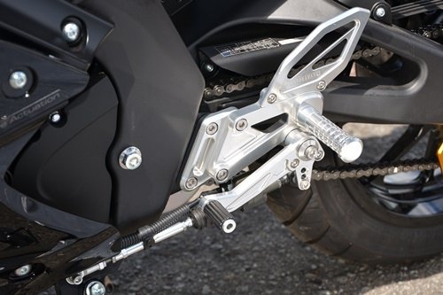 AGRAS アグラス バックステップ YZF-R15 YZF-R125 YAMAHA ヤマハ ステップ 足回り ステップバー:MFJ-B(標準) / アルマイトカラー:シルバー / ステップバーエンドカラー:ホワイト|ウェビック 店
