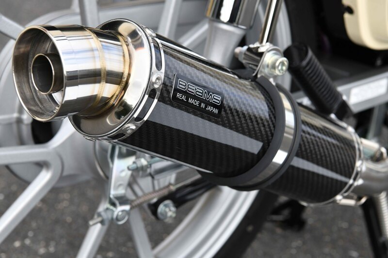 BEAMS ビームス R-EVO サイレンサー クロスカブ110 HONDA ホンダ フルエキゾーストマフラー マフラー サイレンサー：カーボン／重量：2.3kg(純正3.25kg)