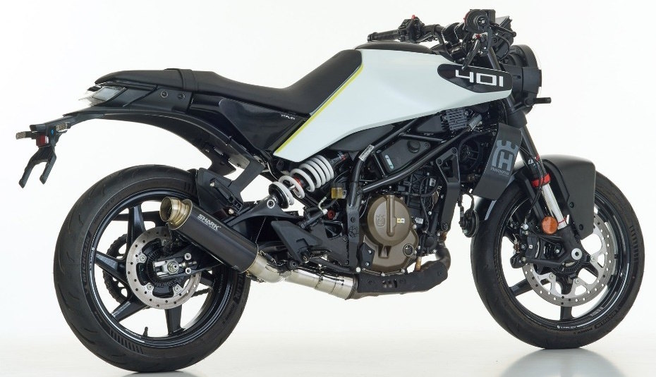 SHARK シャーク SRC 4 (1-1) Super Short スリップオンマフラー Svartpilen 125 Duke HUSQVARNA ハスクバーナ KTM マフラー material：eloxed aluminium／colour：black｜ウェビック　店