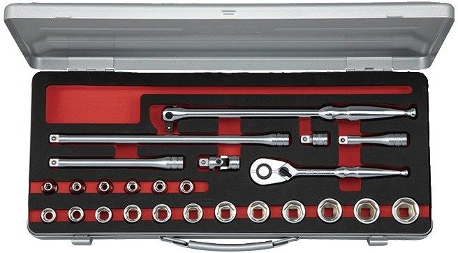 KTC ケイティーシー 9.5SQ ソケットセット(六角)［25点］ セット工具