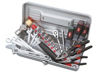 KTC ケイティーシー 工具セット(片開きメタルケースタイプ)［25点］ セット工具｜ウェビック　店