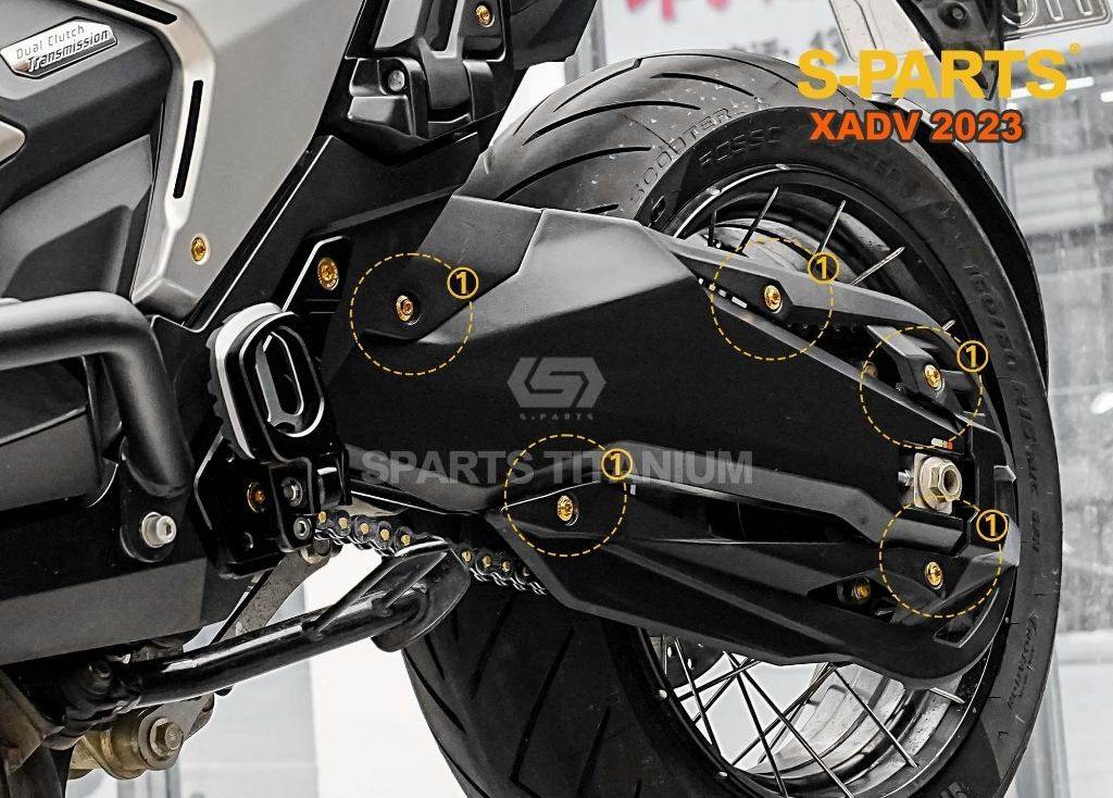 S-PARTS エスパーツ チェーンカバー用チタンボルトセット X-ADV HONDA ホンダ 汎用ボルト・ネジ