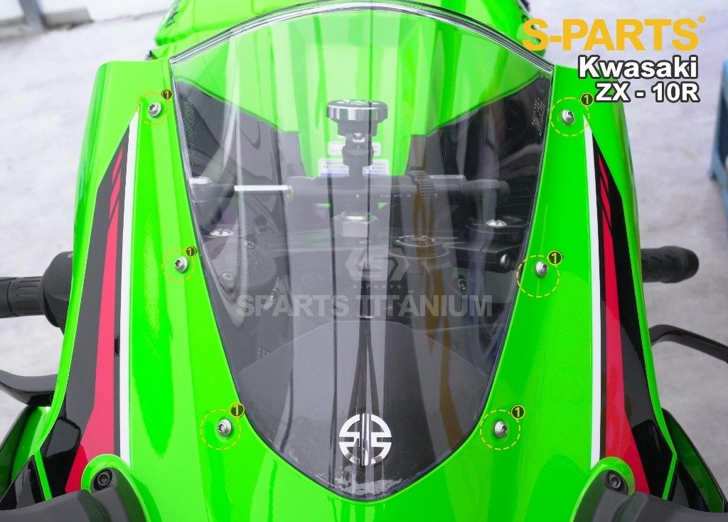 楽天市場】S-PARTS エスパーツ スクリーン用チタンボルトセット ZX-4R
