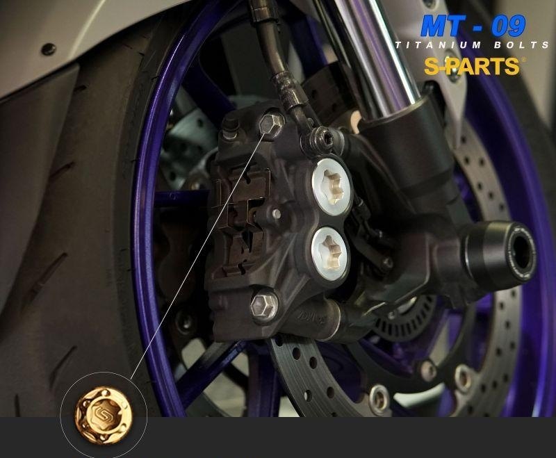 S-PARTS エスパーツ フロントキャリパーマウント用チタンボルトセット MT-09 YAMAHA ヤマハ キャリパーボルト・マウントボルト ブレーキ｜ウェビック　店