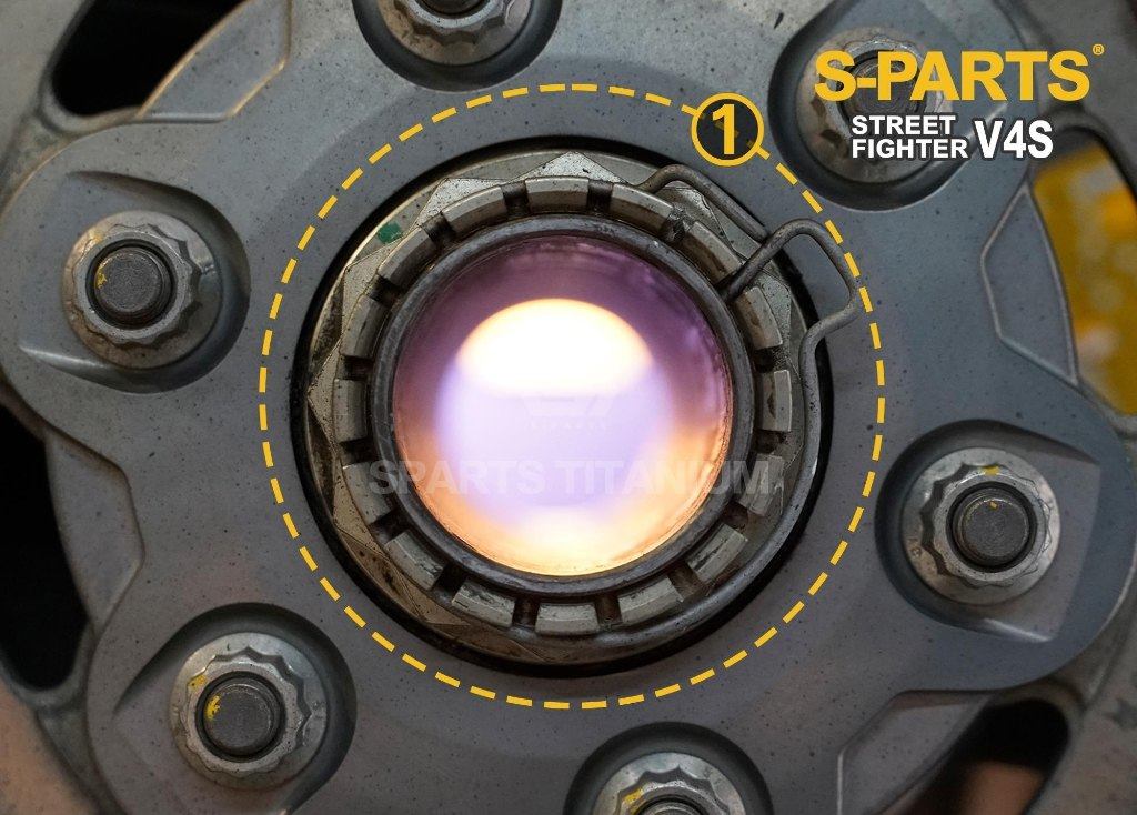 S-PARTS エスパーツ リアアクスルチタンナットセット STREETFIGHTER V2 V4 S SP SP2 PANIGALE DUCATI ドゥカティ アクスルナット ホイール関連 足回り｜ウェビック　店