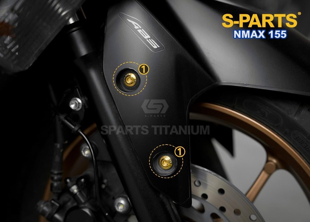 S-PARTS エスパーツ フロントフェンダー用チタンボルトセット NMAX155 YAMAHA ヤマハ 汎用ボルト・ネジ
