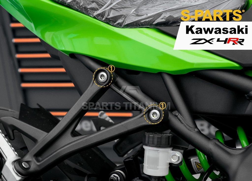 S-PARTS エスパーツ タンデムステップマウント用チタンボルトセット ZX-4R SE ZX-4RR ZX-25R KAWASAKI カワサキ 汎用ボルト・ネジ