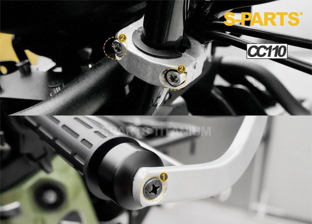 S-PARTS エスパーツ ハンドル周り用チタンボルトセット クロスカブ110 HONDA ホンダ 汎用ボルト・ネジ