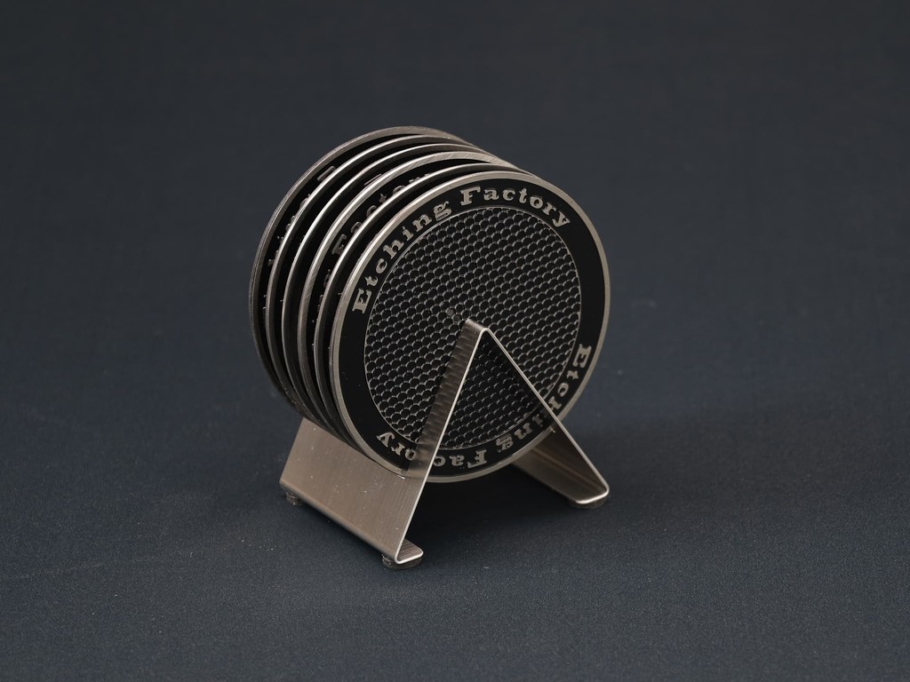 ETCHING FACTORY エッチングファクトリー ステンレスコースター メッシュタイプ その他グッズ バイク関連グッズ