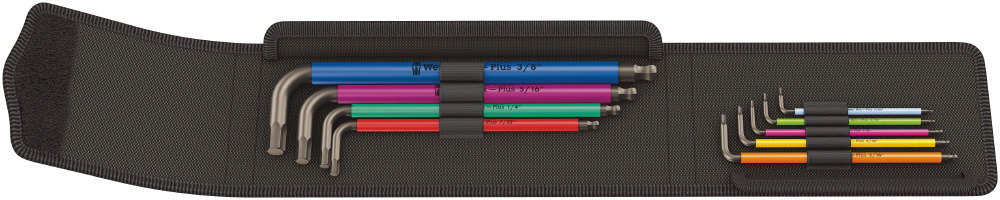 WERA ヴェラ ボールヘックスプラスL型レンチ 9本組セット セット工具｜ウェビック　店