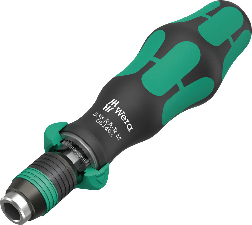 WERA ヴェラ RA-R M 1/4HEX ビットラチェットドライバー 1/4'六角 コンビネーションビットホルダー 50mm ドライバービット ハンドツール