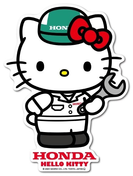 Honda Official Licensed Product ホンダオフィシャルプロダクト HONDA×ハローキティ ビッグサイズステッカー01 HONDA ホンダ ステッカー・デカール 外装画像