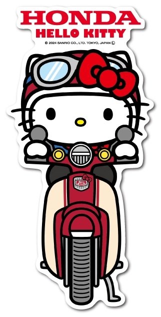 Honda Official Licensed Product ホンダオフィシャルプロダクト HONDA×ハローキティ ビッグサイズステッカー02 HONDA ホンダ ステッカー・デカール 外装画像