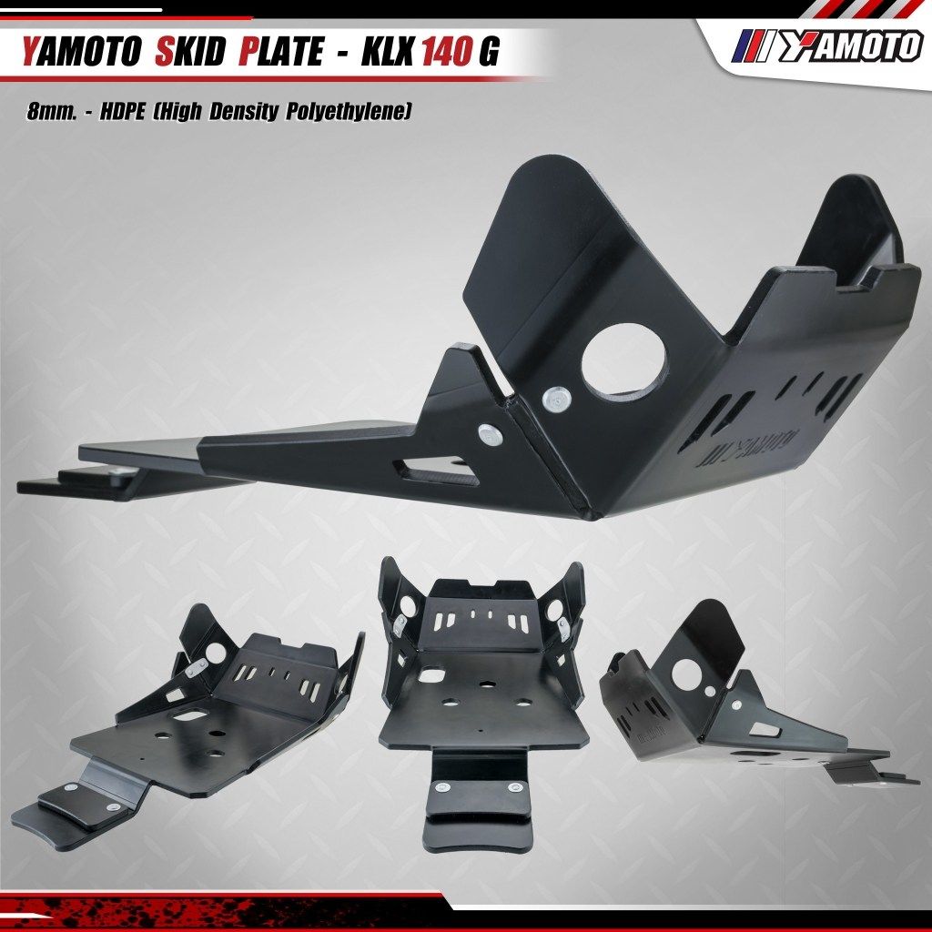 Yamoto Thailand:ヤモト タイランド Crankcase guard KLX140G/RF PE Thickness 8 mm. KLX140G KLX140RF KAWASAKI カワサキ クランクケースカバー エンジンパーツ エンジン｜ウェビック　店