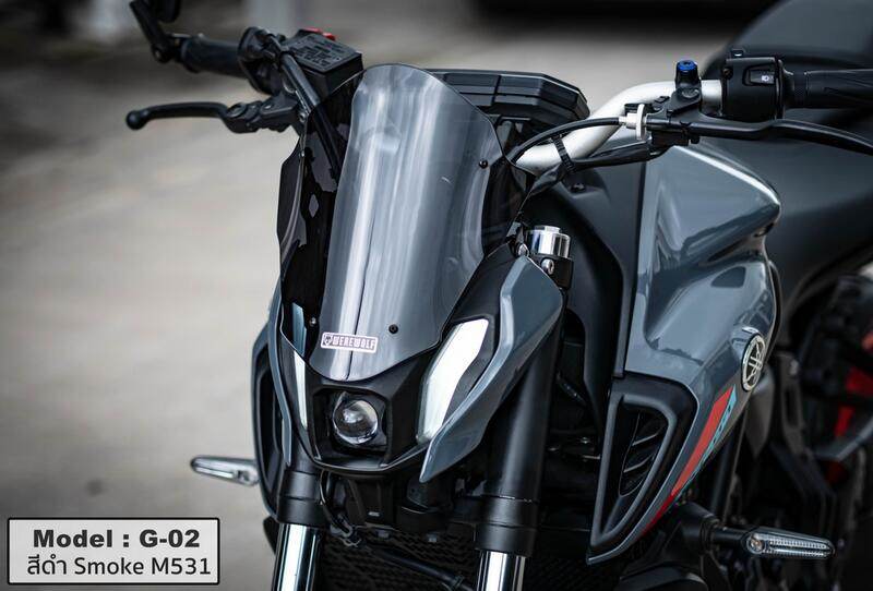 Were Wolf:ウェルウォルフ Windshield G-02 for MT-07 21-24 YAMAHA ヤマハ スクリーン 外装