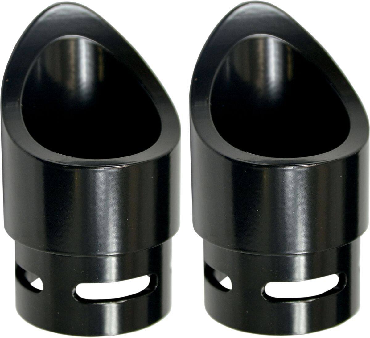 BARON バロン エキゾーストシステム ヒントミニスカラップ【EXHAUST TIPS MINI SCALLOP】 マフラーエンドキャップ マフラー カラー：ブラック [1812-0200]