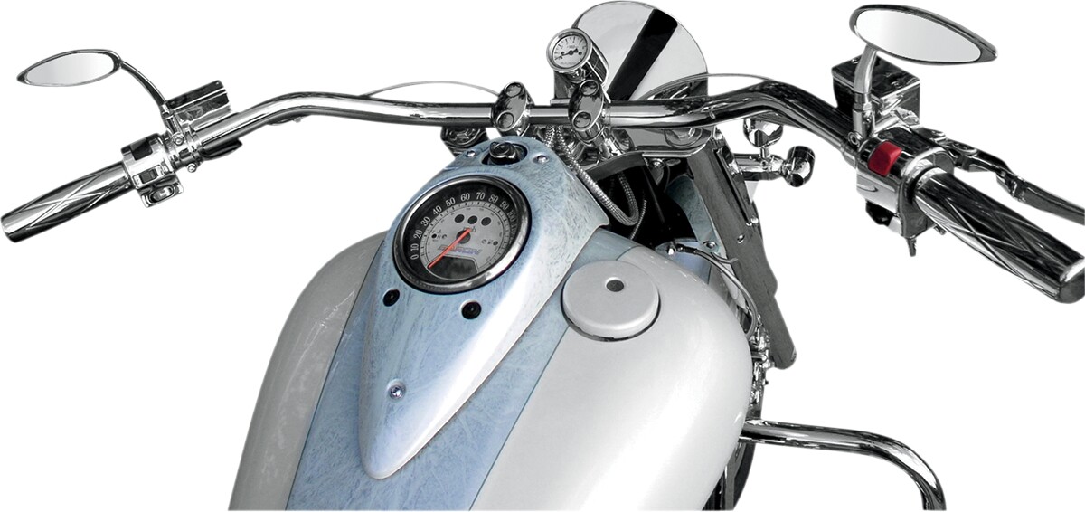 BARON バロン ハンドルバー スターバ 1'【HANDLEBAR STARBAR 1'】 KAWASAKI カワサキ SUZUKI スズキ YAMAHA ヤマハ ハンドル カラー：ナチュラル(クローム) [0601-0995]