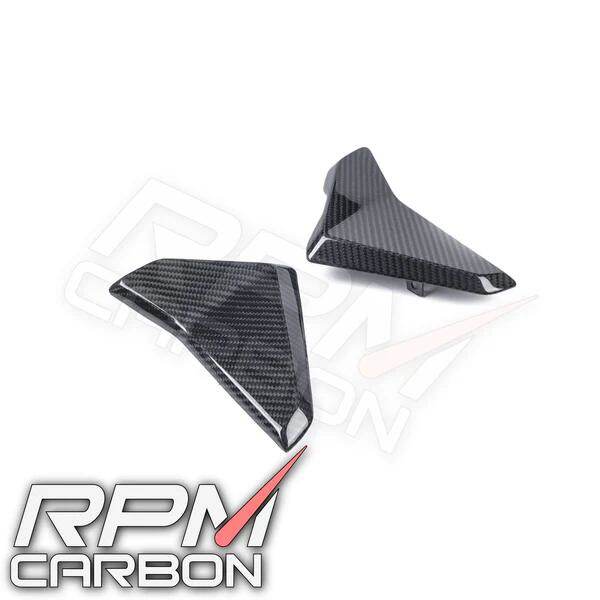 RPM CARBON アールピーエムカーボン StreetTriple 765RS カーボンラジエーターサイドガード STREET TRIPLE 765 RS TRIUMPH トライアンフ ラジエーターコアガード・オイルクーラーコアガード 冷却関連 エンジン｜ウェビック　店