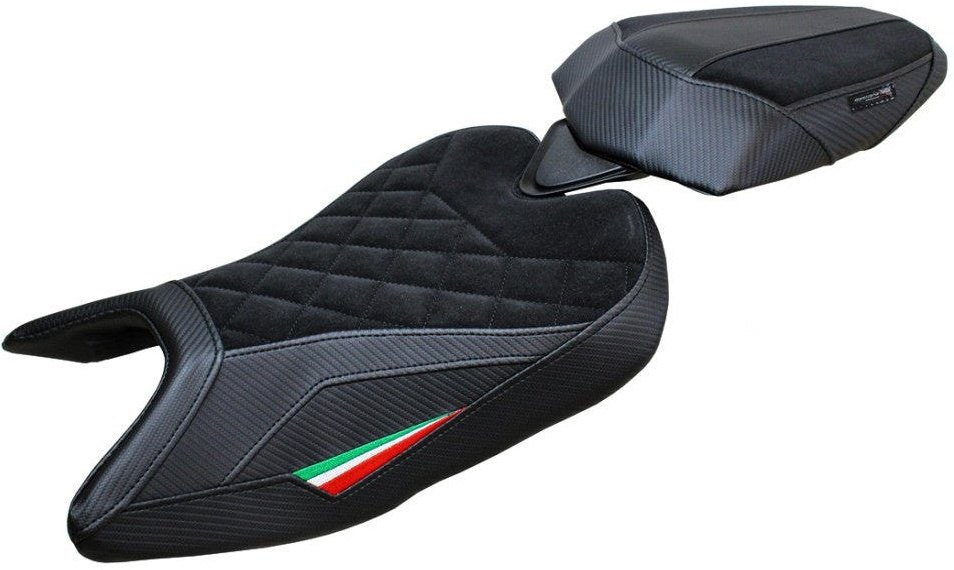 Tappezzeria Italia タッペッツェリア イタリア 純正シート用カバー BEZZ VELVET SPECIAL EDITION (スタンダード) RS 457 APRILIA アプリリア シートカバー シート関連 外装 張替え：なし / カラー：レッド／ホワイト／グリーン｜ウェビック　店 32,175円