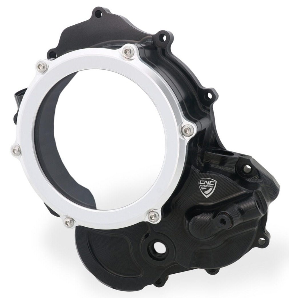 CNC Racing シーエヌシーレーシング DUCATI用 クリアオイルバスクラッチカバー バイカラー HYPERMOTARD 698 Mono DUCATI ドゥカティ クラッチカバー エンジンパーツ エンジン｜ウェビック　店