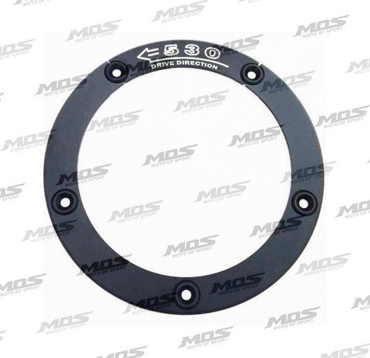 MOS モス CNCスプロケット飾りリング ブラック TMAX530 (12-16) スプロケットカバー 外装