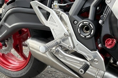 AGRAS アグラス バックステップ Z650 KAWASAKI カワサキ ステップ 足回り カラー：ゴールド / ステップバータイプ：MFJ-C(標準) / ステップバーエンドカラー：ホワイト｜ウェビック　店