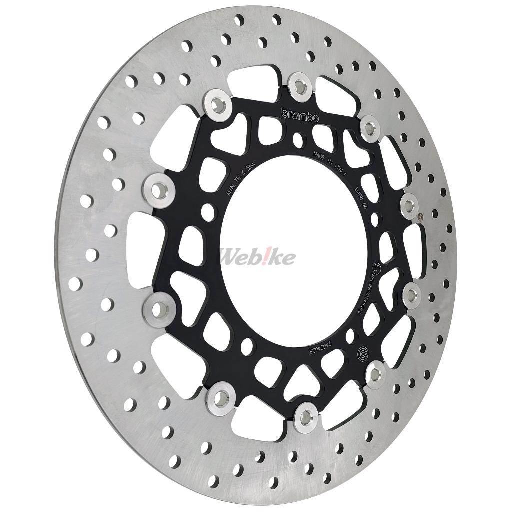 Brembo ブレンボ SERIE ORO(セリエオロ)フローティングブレーキディスクローター B-KING DL1000 VSTROM DL650 GSF1200 BANDIT GSF1250 S GSF650 GSR400 GSR600 GSR750 GSX1250FA GSX1300R HAYABUSA GSX650F [Vストローム] XT 左側 SUZUKI スズキ ブレーキディスクローター