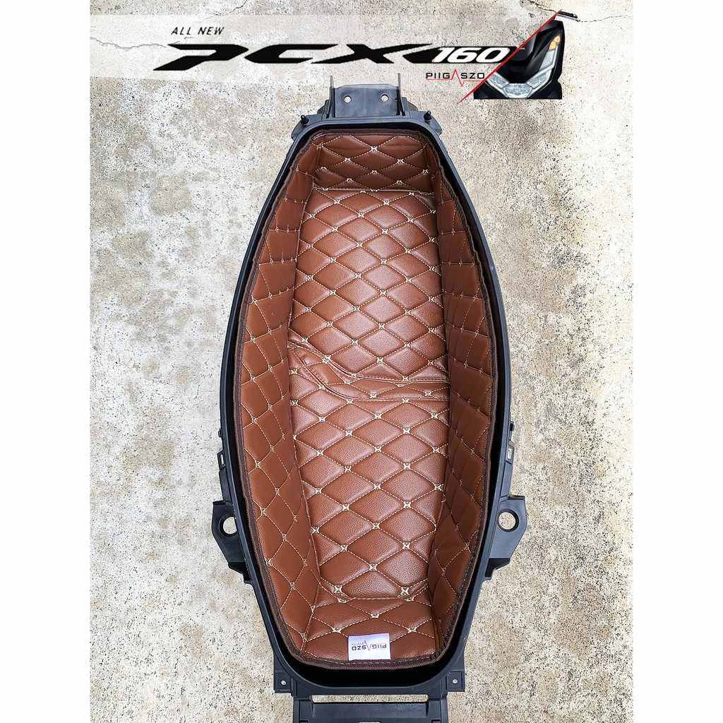 PIGASZO ピガッツォ U-BOX carpet with heat insulation Honda PCX160 HONDA ホンダ その他シートオプション・補修部品 シート関連 外装 カラー:Brown cream thread