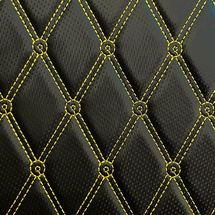 PIGASZO ピガッツォ Under-seat carpet with heat insulation Honda GIORNO＋ GIORNO+ HONDA ホンダ その他シートオプション・補修部品 シート関連 外装 カラー：Black yellow thread (Double seam)