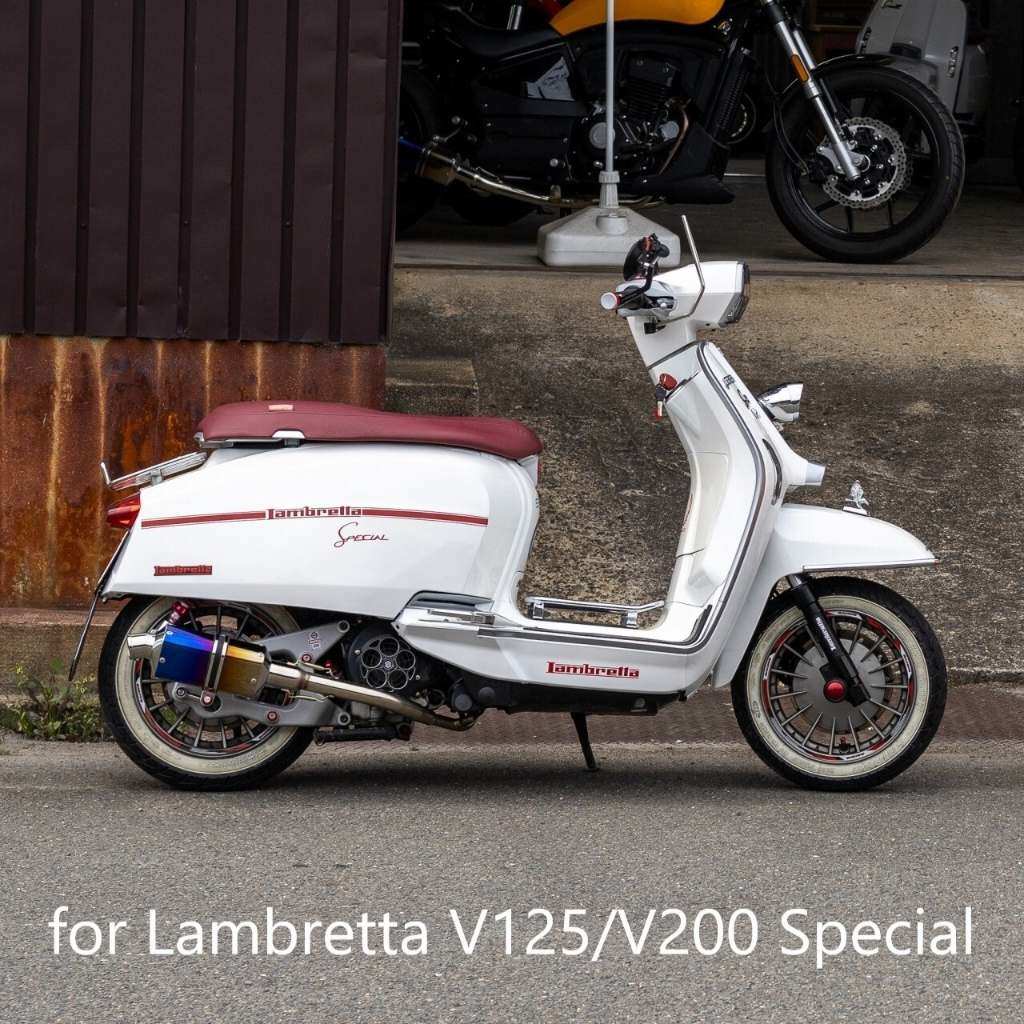 MOTOSONICFACTORY モトソニックファクトリー MSF フルエキゾーストマフラー スポルト ランブレッタ V125スペシャル LAMBRETTA マフラー｜ウェビック　店