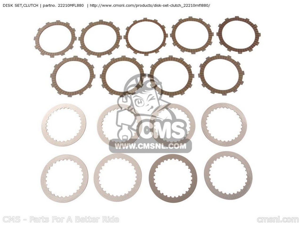 CMS シーエムエス DISK SET，CLUTCH CBR1000RA 9 BRAZIL / ABS ENGLAND TYPE 3 MME EUROPEAN DIRECT SALES 2 TRI FRANCE CMF HRC MKH A AUSTRALIA 5 4 KOREA B REP EURO TYPE4 FIREBLADE SPC HONDA ホンダ その他クラッチオプション・補修部品 駆動系
