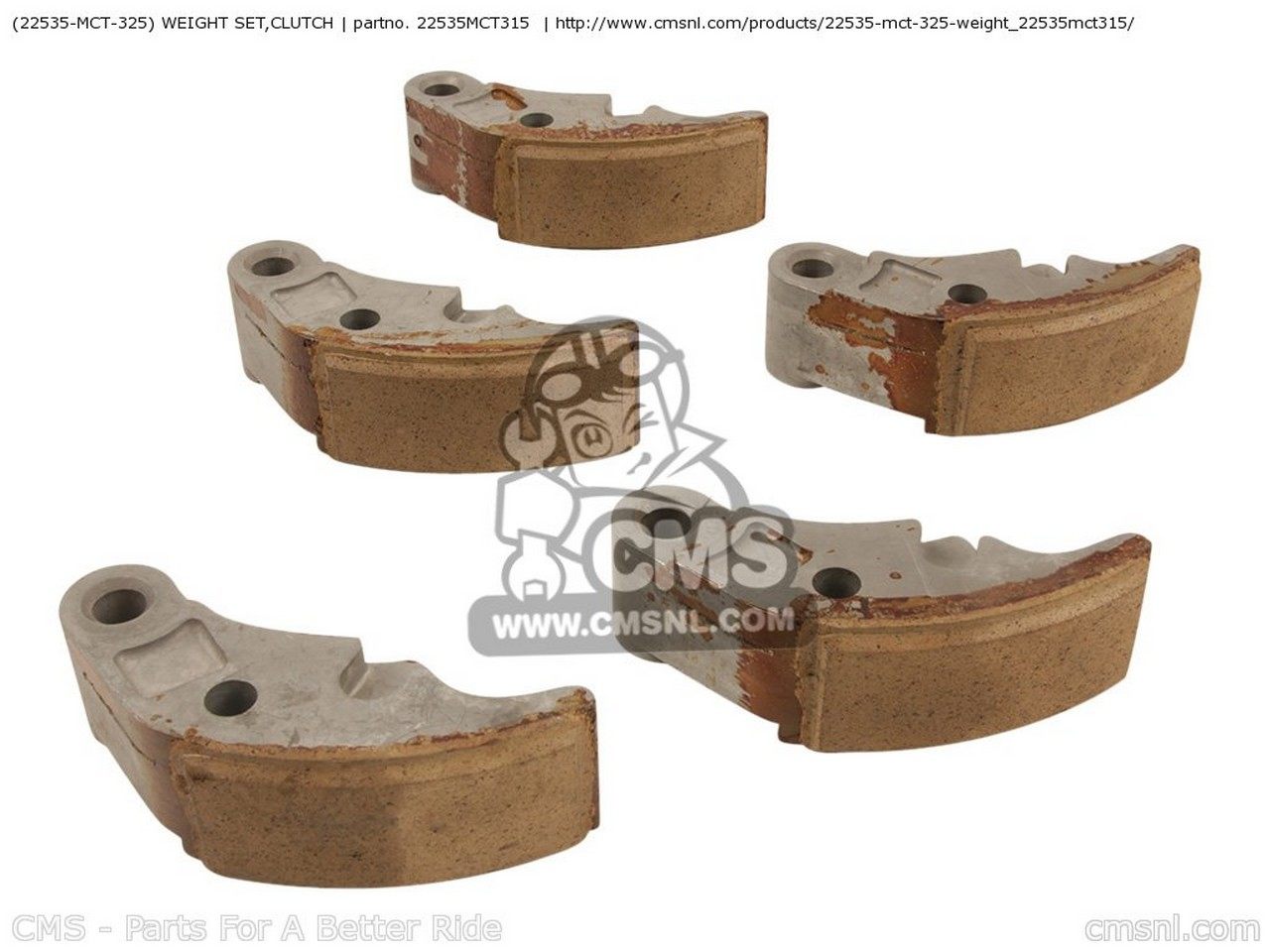 CMS シーエムエス (22535-MCT-325) WEIGHT SET，CLUTCH FJS600A SILVER WING 2004 4 EUROPEAN DIRECT SALES / ABS FRANCE FJS600D 2003 3 ENGLAND HONDA ホンダ その他クラッチオプション・補修部品 駆動系