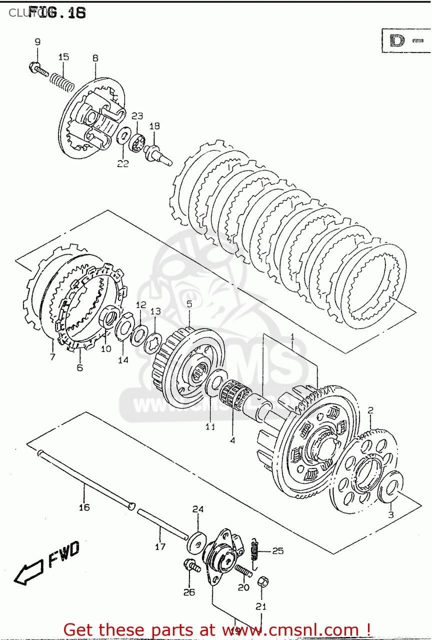CMS シーエムエス (21200-26833) GEAR ASSEMBLY，PRIMARY DRIVE GSF600 1995 S E02 E04 E18 E22 E25 E34 1996 T E17 1997 V / P37 1998 W 1999 X GSF600S E24 BANDIT USA E03 GSF600S1998 GSF600SU GERMANY GSF600U SUZUKI スズキ その他クラッチオプション・補修部品